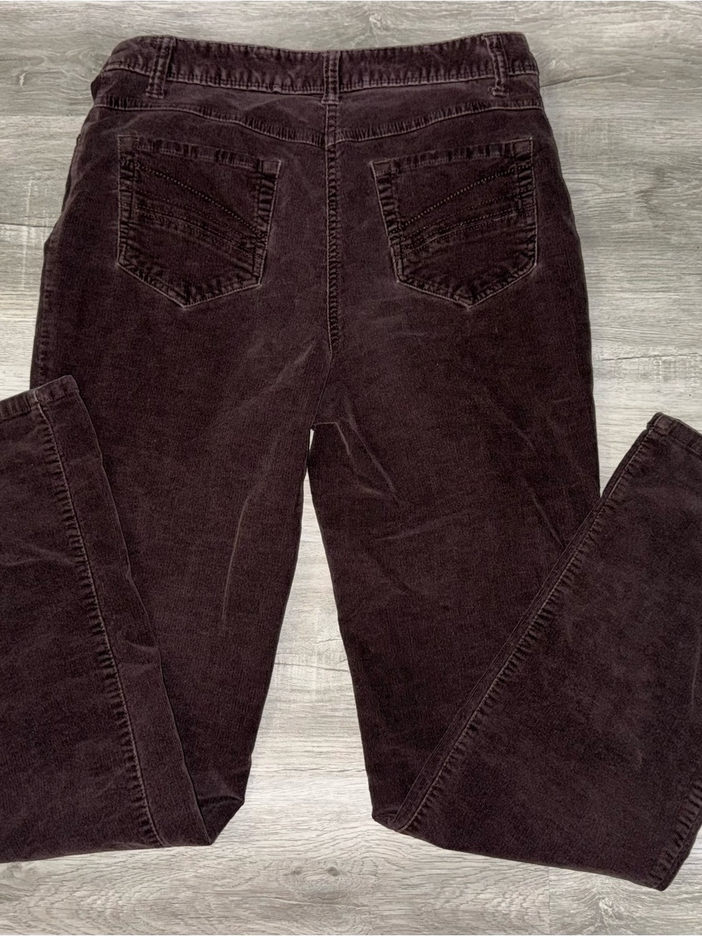 Style & Co Brown Ribbed Jeans - Picture 3 of 4